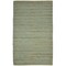 Edge Collections - 2' X 3' - Aqua - Textured Jute Striped Area Rug for Cozy Spaces - 1 Piece